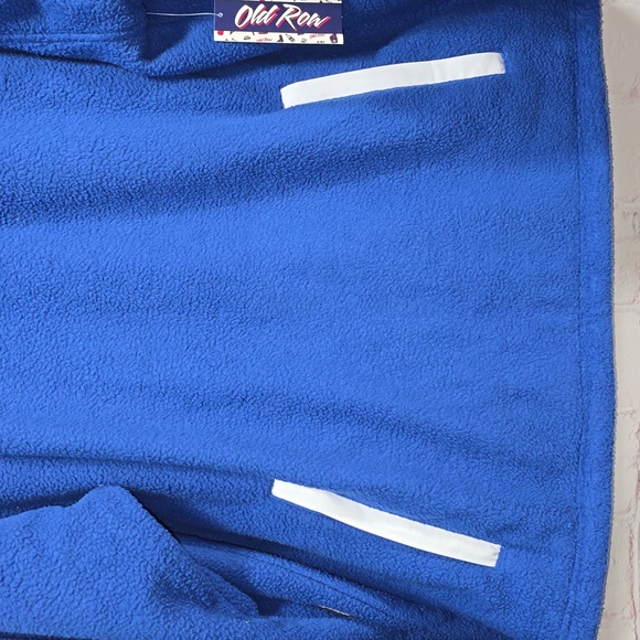 Old Row Blue & White Quarter Zip Fleece Mens Size XL NWT - Picture 5 of 11